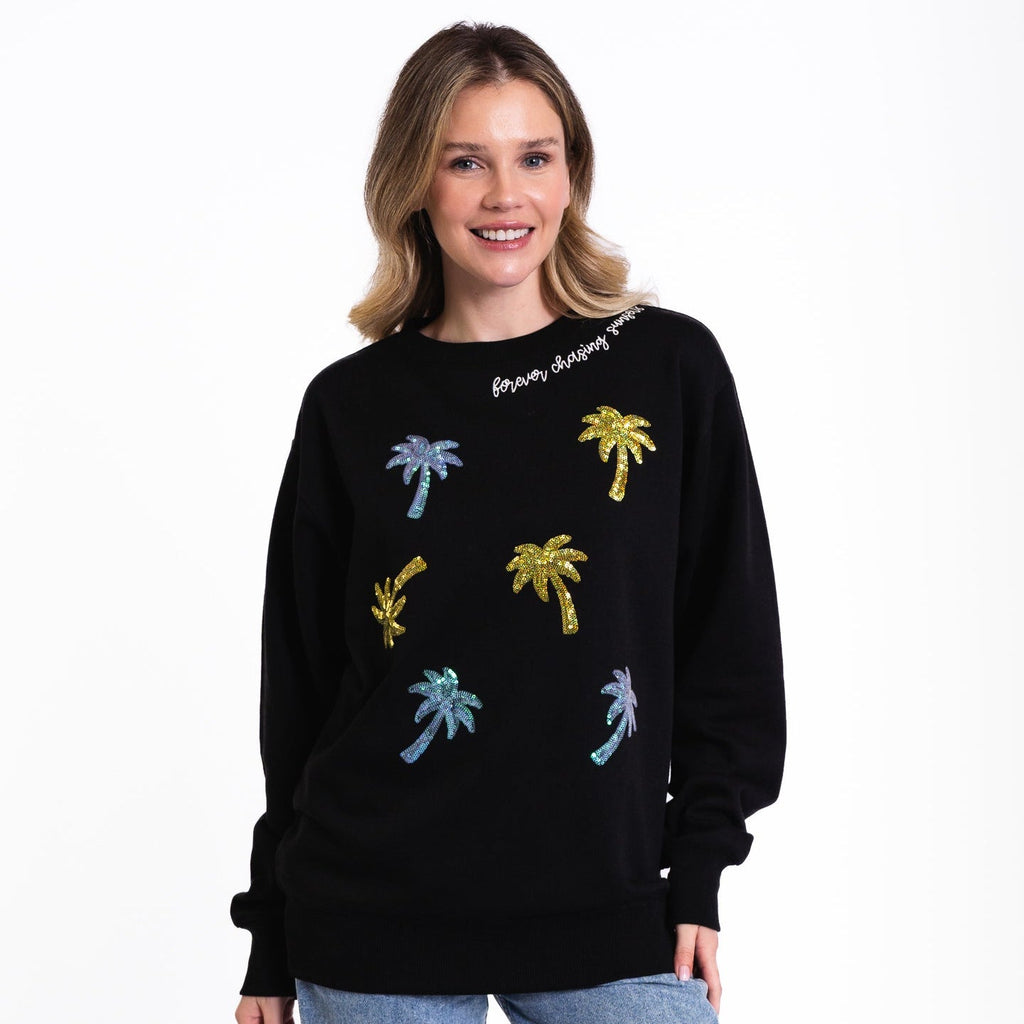 Embellished Forever Chasing Sunsets Crewneck Sweatshirt product image 2