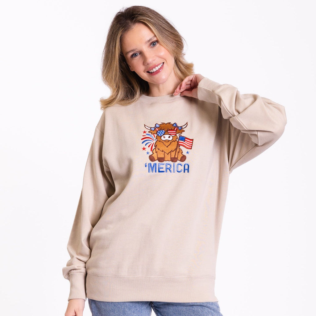 Merica Embroidered Crewneck Sweatshirt product image 3