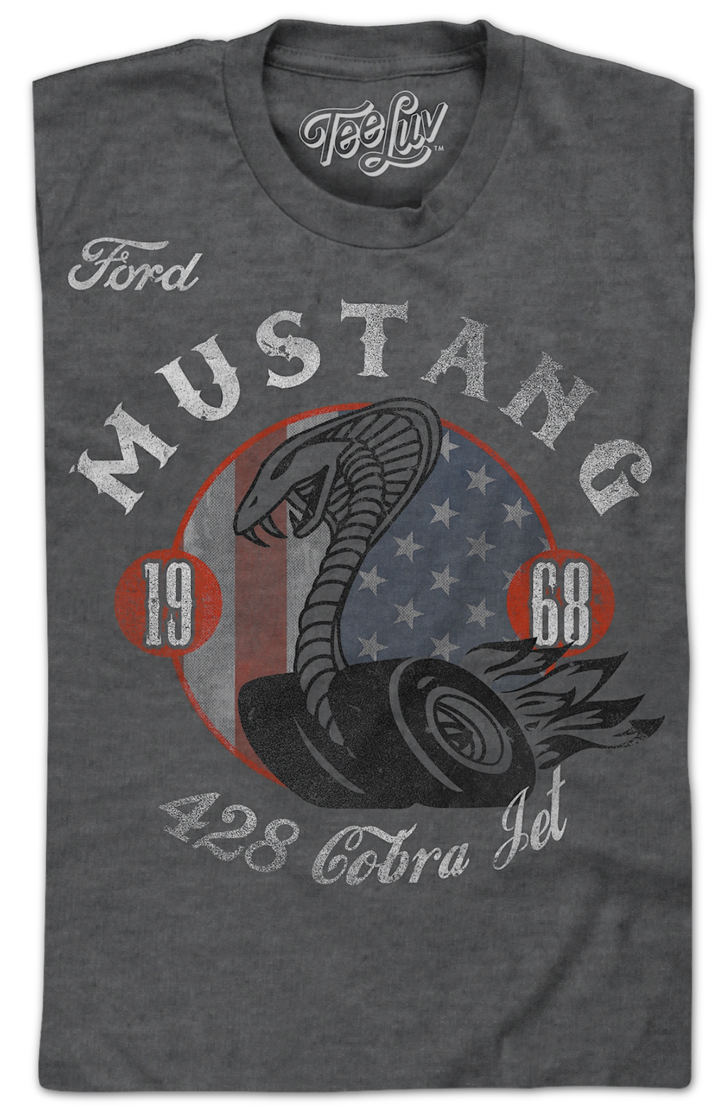 1968 Mustang 428 Cobra Jet Ford T-Shirt product image 2