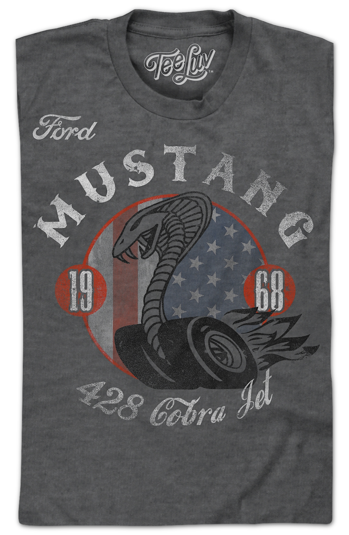 1968 Mustang 428 Cobra Jet Ford T-Shirt product image 2