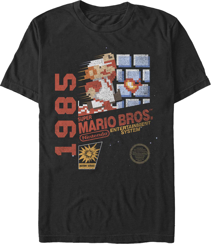 1985 Cartridge Art Super Mario Bros. T-Shirt product image 1