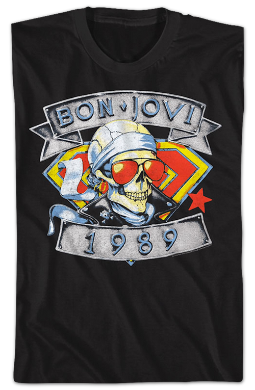 1989 Skull Bon Jovi T-Shirt product image 2