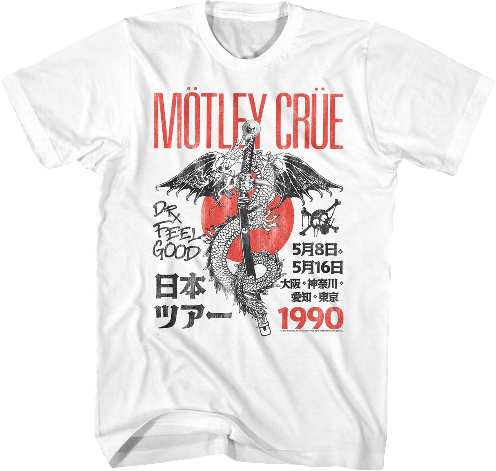 1990 Dr. Feelgood Tour Motley Crue T-Shirt product image 1