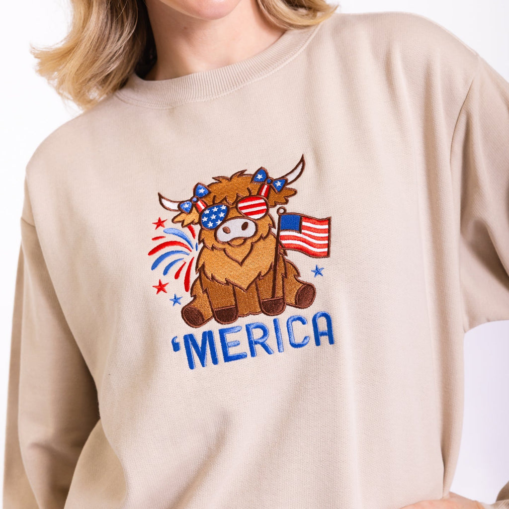 Merica Embroidered Crewneck Sweatshirt product image 4
