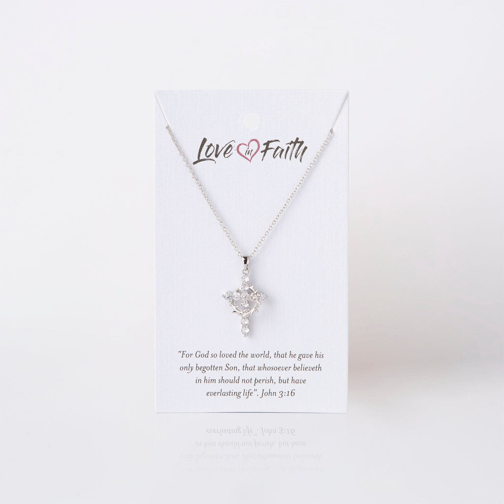 Cross and Crown Necklace