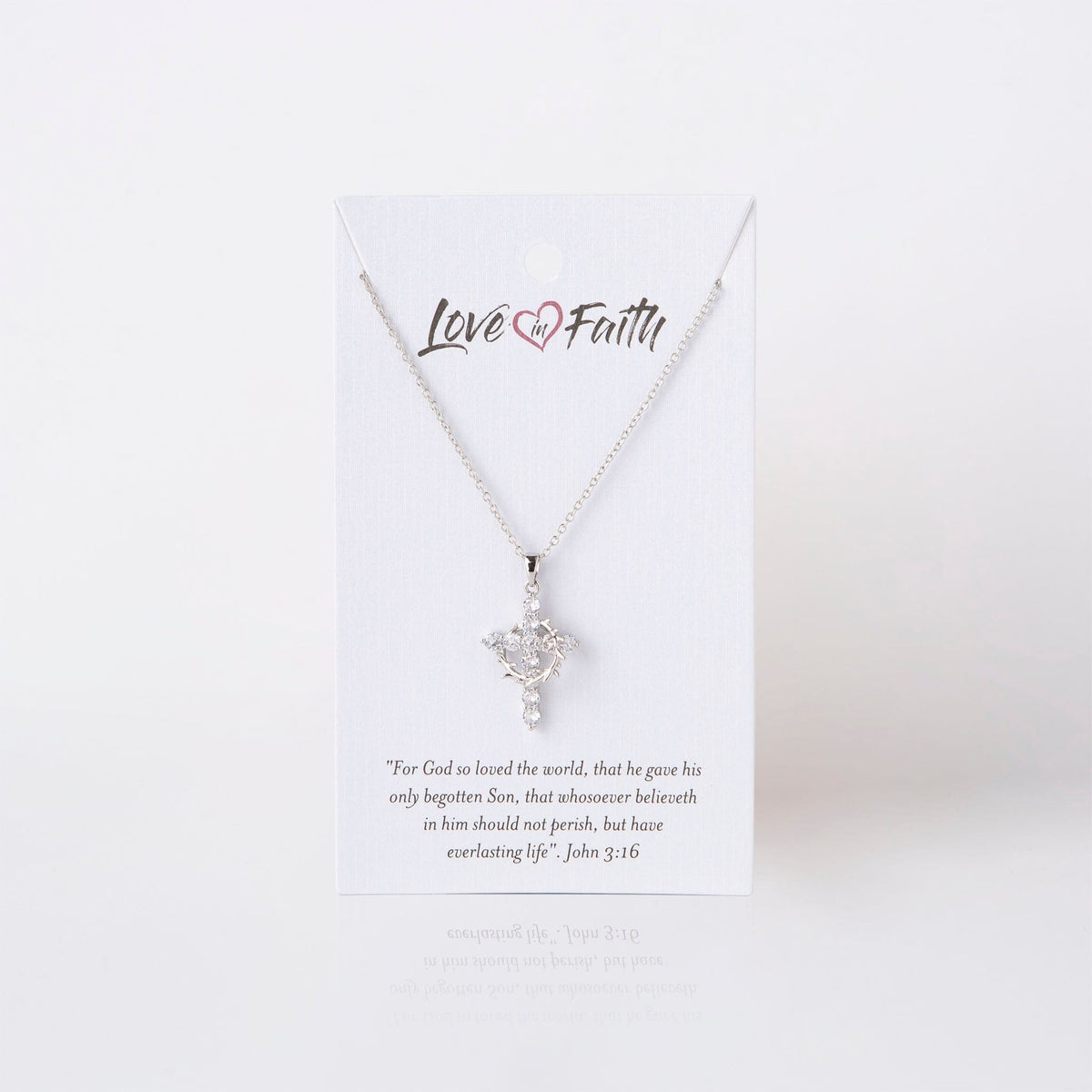 Cross and Crown Necklace