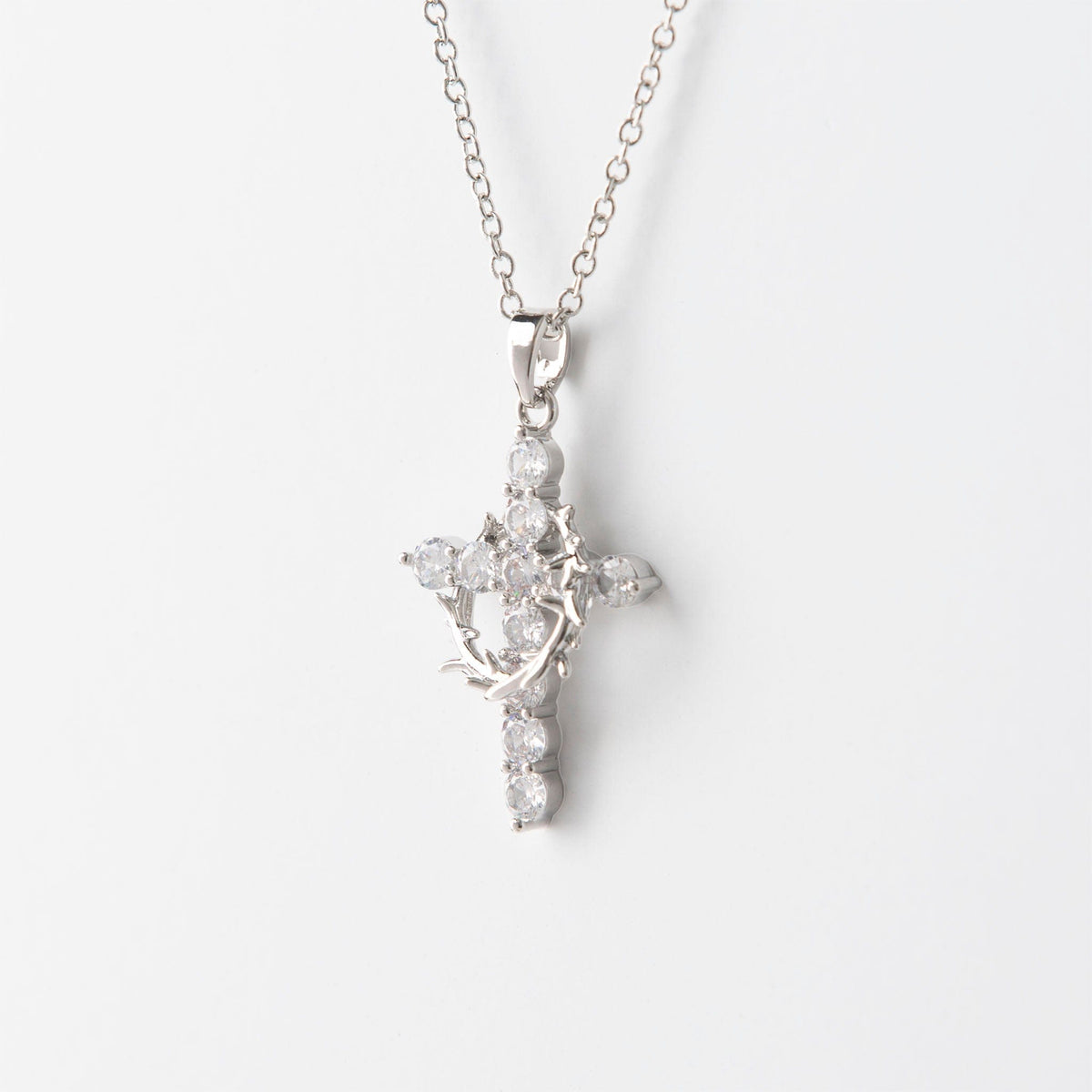 Cross and Crown Necklace