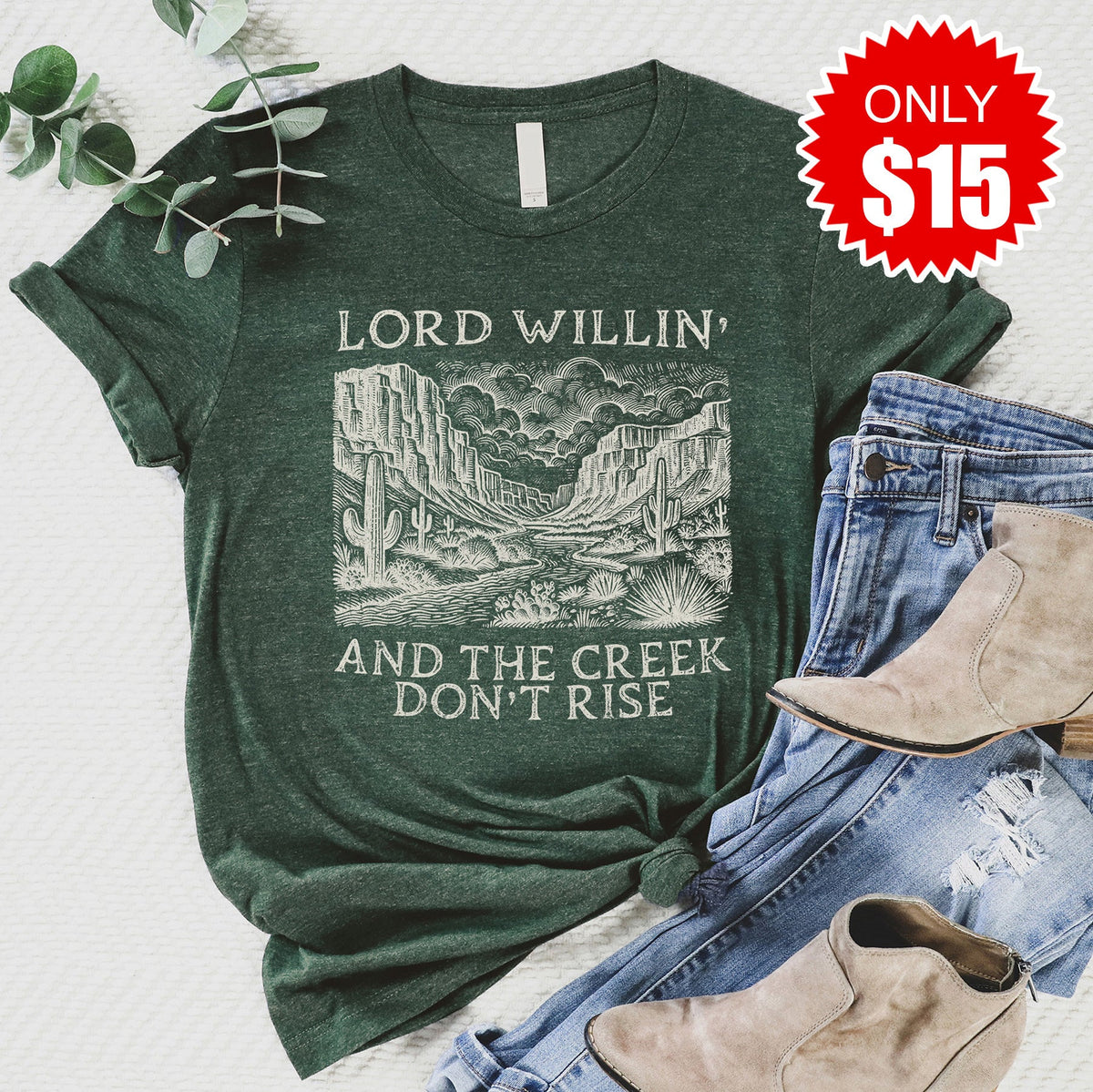 Lord Willin Short Sleeve Tee - Heather Forest - 15 product image 1