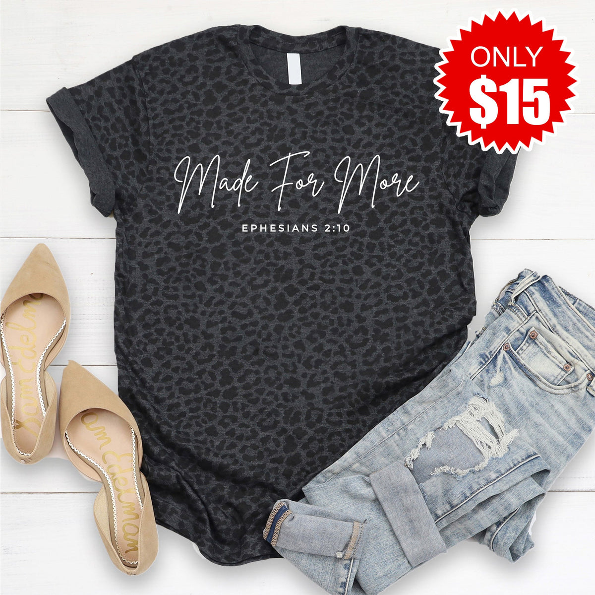 Made for More Tee - Black Leopard - 15 product image 1