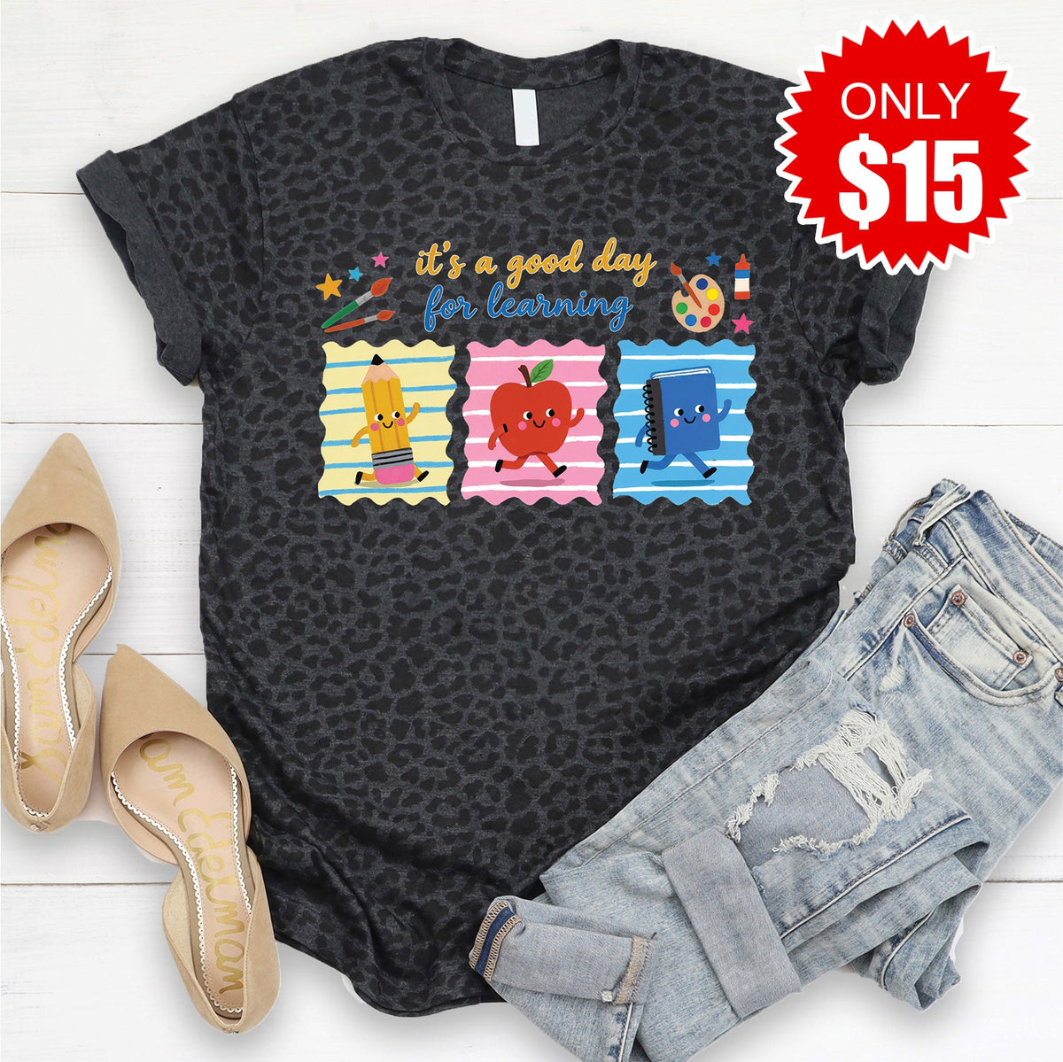 Good Day Tee - Black Leopard - 15 product image 1