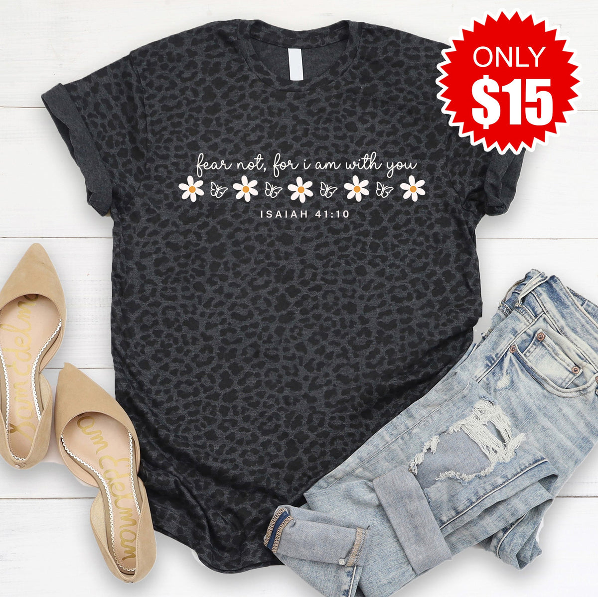 Fear Not Tee - Black Leopard - 15 product image 1