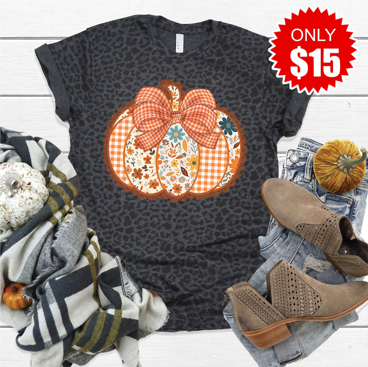 Pumpkin Tee - Black Leopard - 15 product image 1