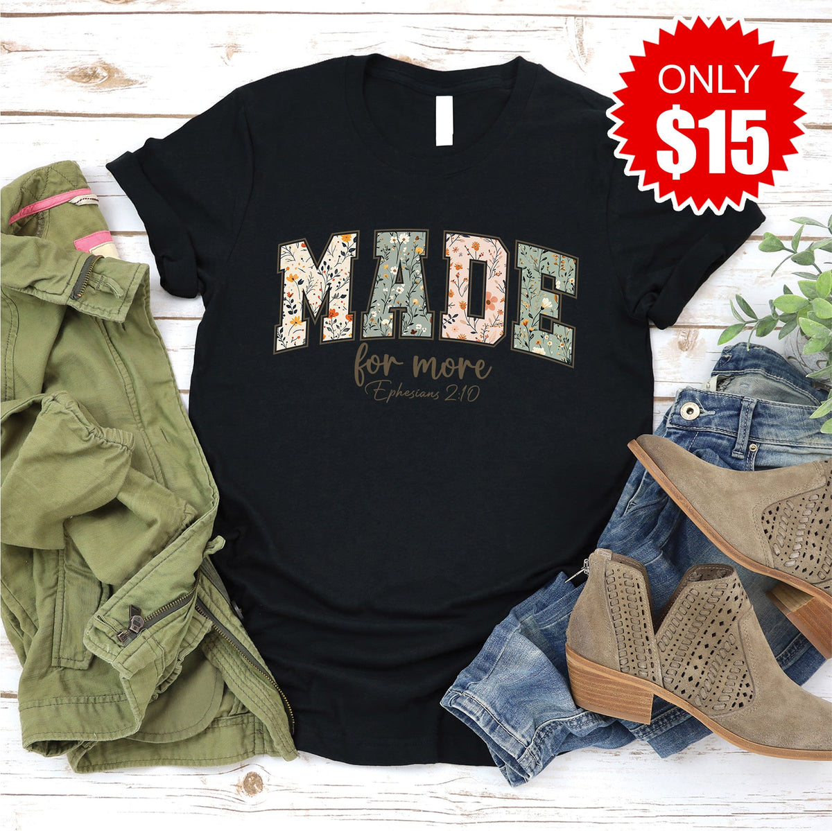 Made For More Tee - Black - 15 product image 1