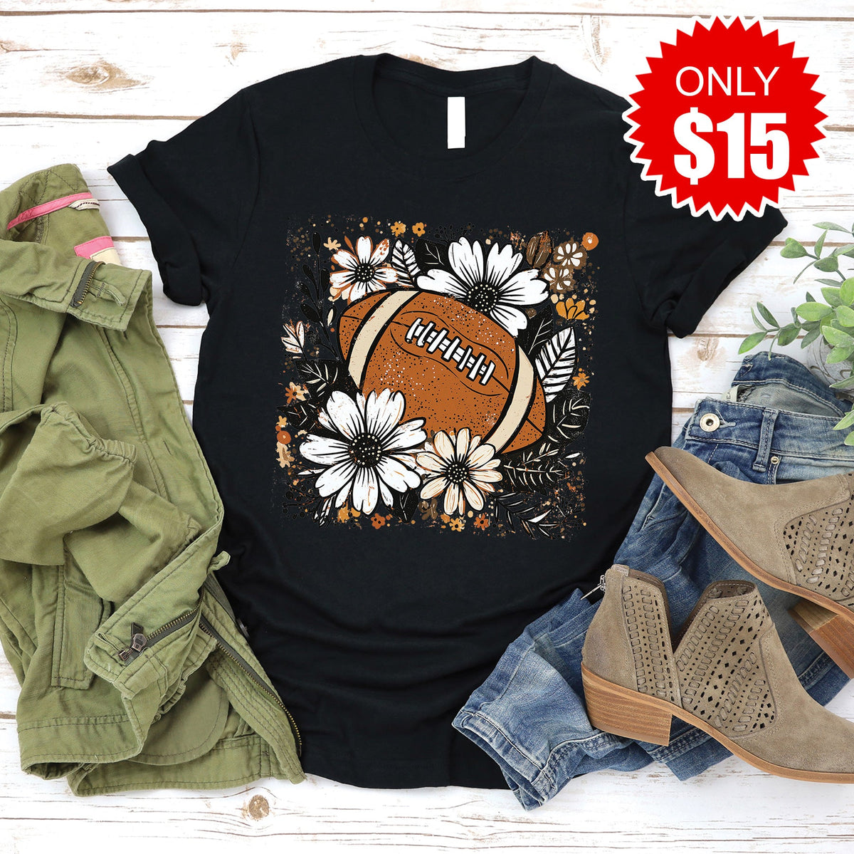 Football Tee - Black - 15 product image 1