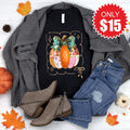 Patchwork Pumpkin Tee - Black - 15 product image 1