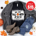 Are You Fall-O-Ween Jesus Tee - Black - 15 product image 1