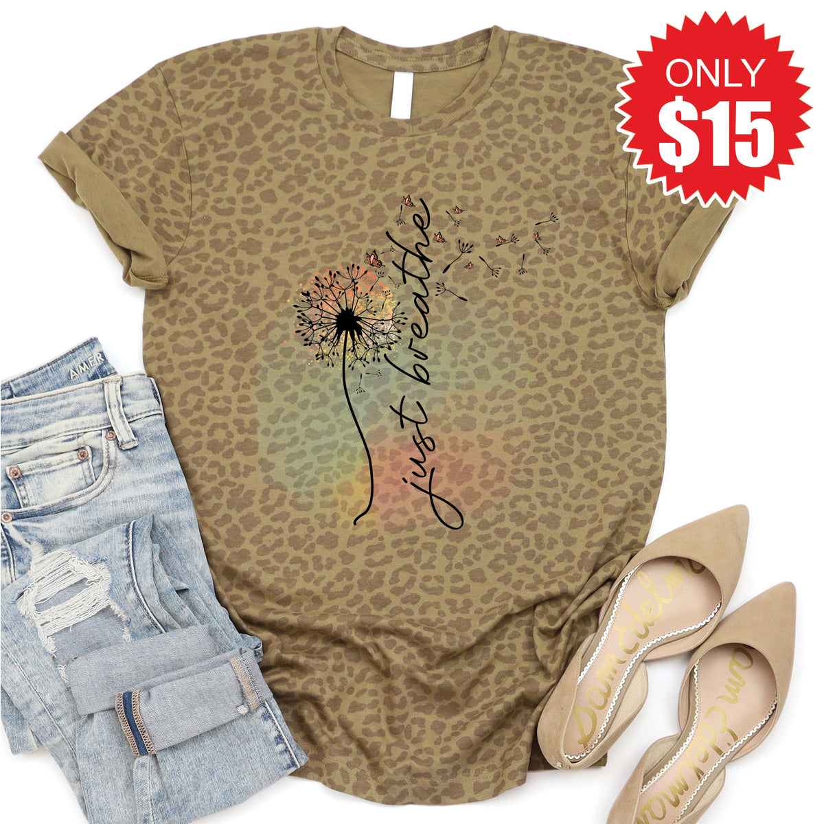Just Breathe Tee - Brown Leopard - 15 product image 1