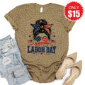 Happy Labor Day Tee - Brown Leopard - 15 product image 1