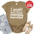 I Sought The Lord Tee - Brown Leopard - 15 product image 1