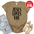 Jesus Loves You Tee - Brown Leopard - 15 product image 1