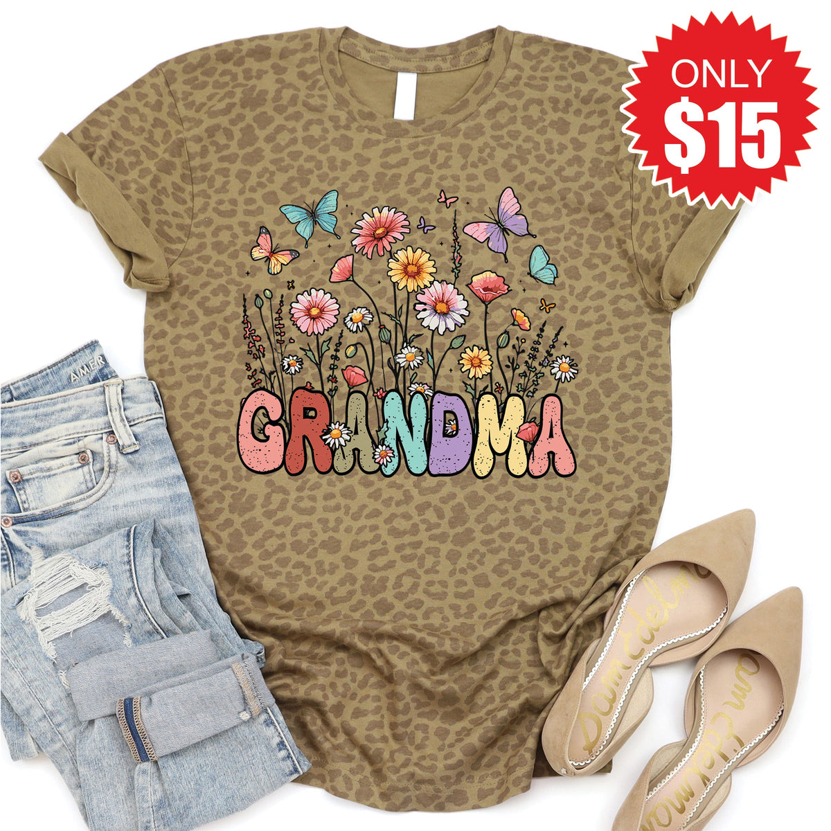 Grandma Tee - Brown Leopard - 15 product image 1