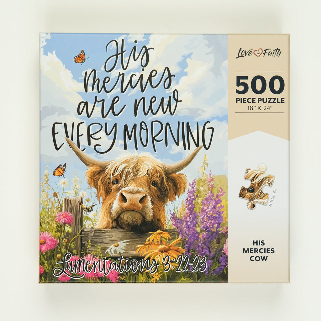 His Mercies Cow 500pc Puzzle