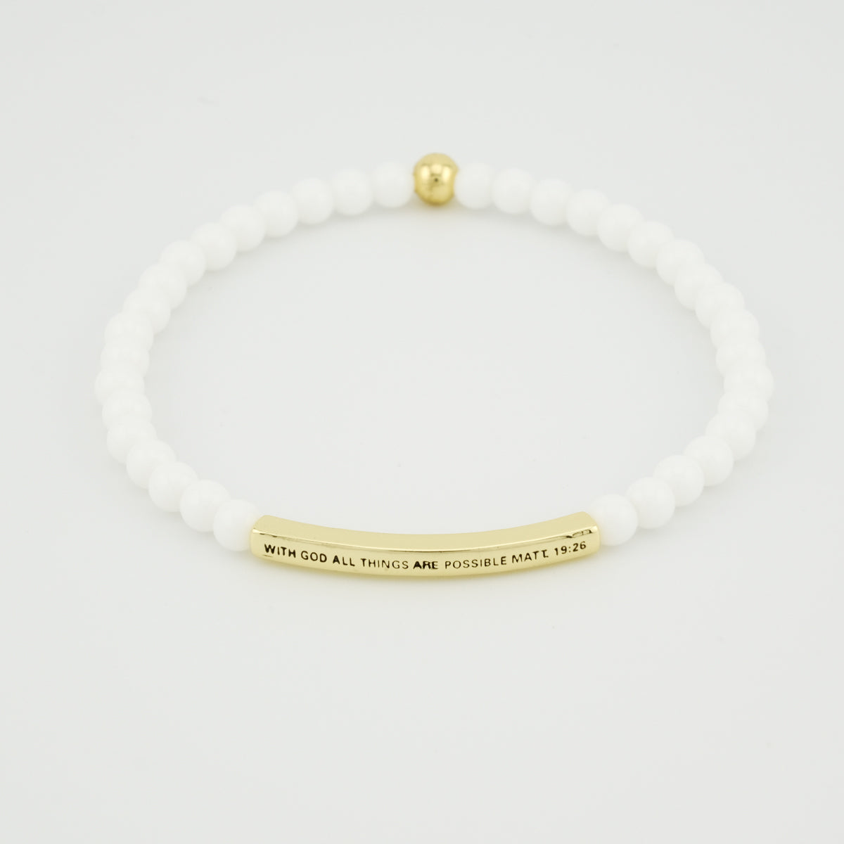 With God All Things are Possible Beaded Bracelet