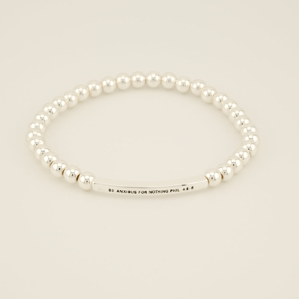 Be Anxious for Nothing Beaded Bracelet
