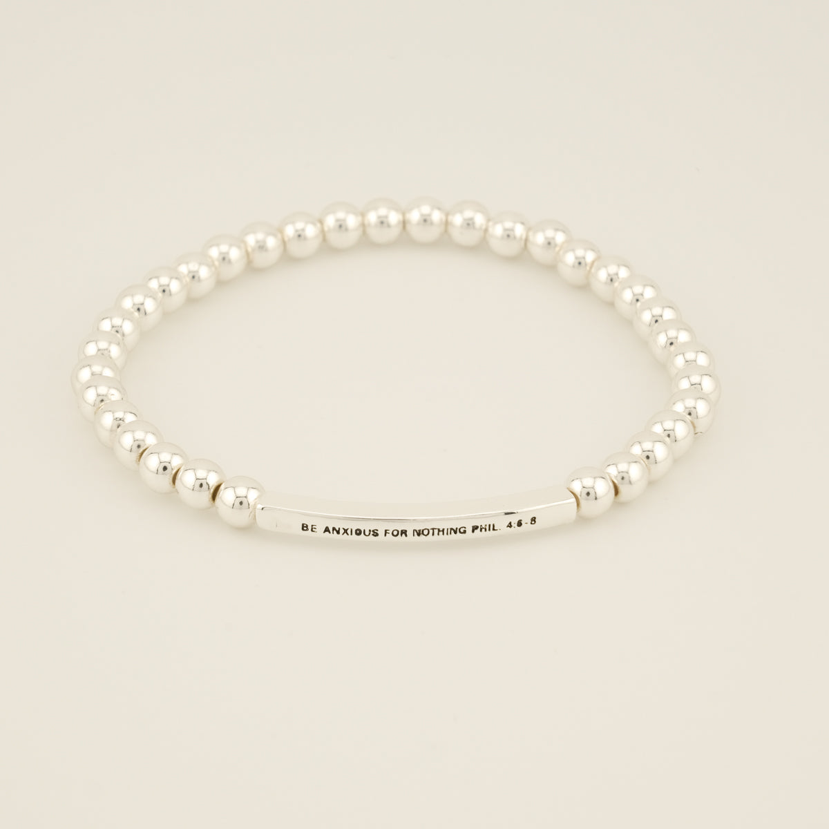 Be Anxious for Nothing Beaded Bracelet