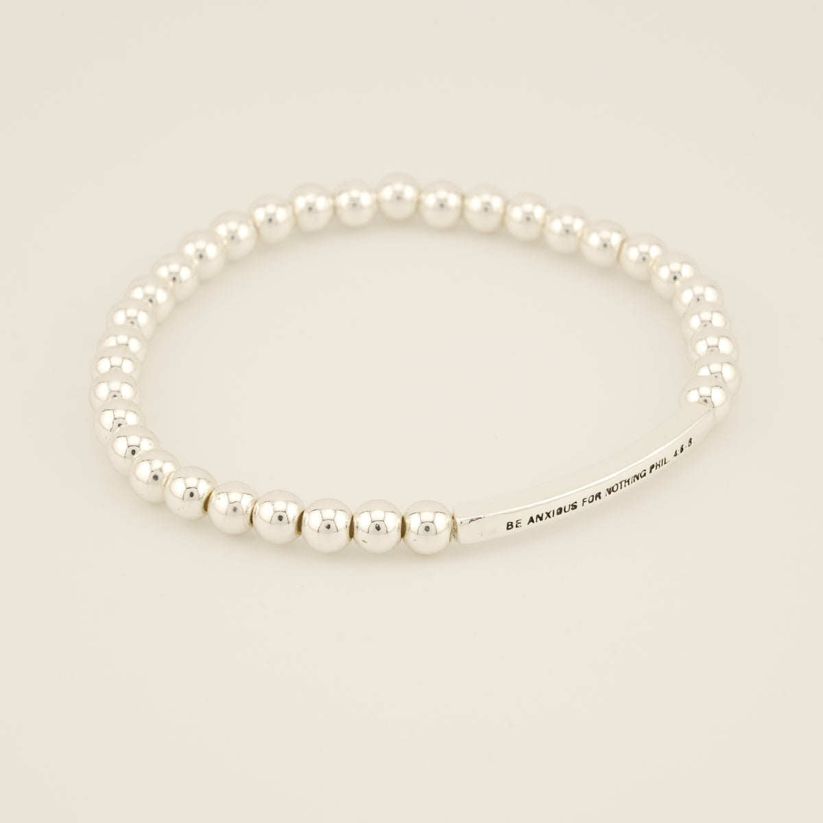 Be Anxious for Nothing Beaded Bracelet