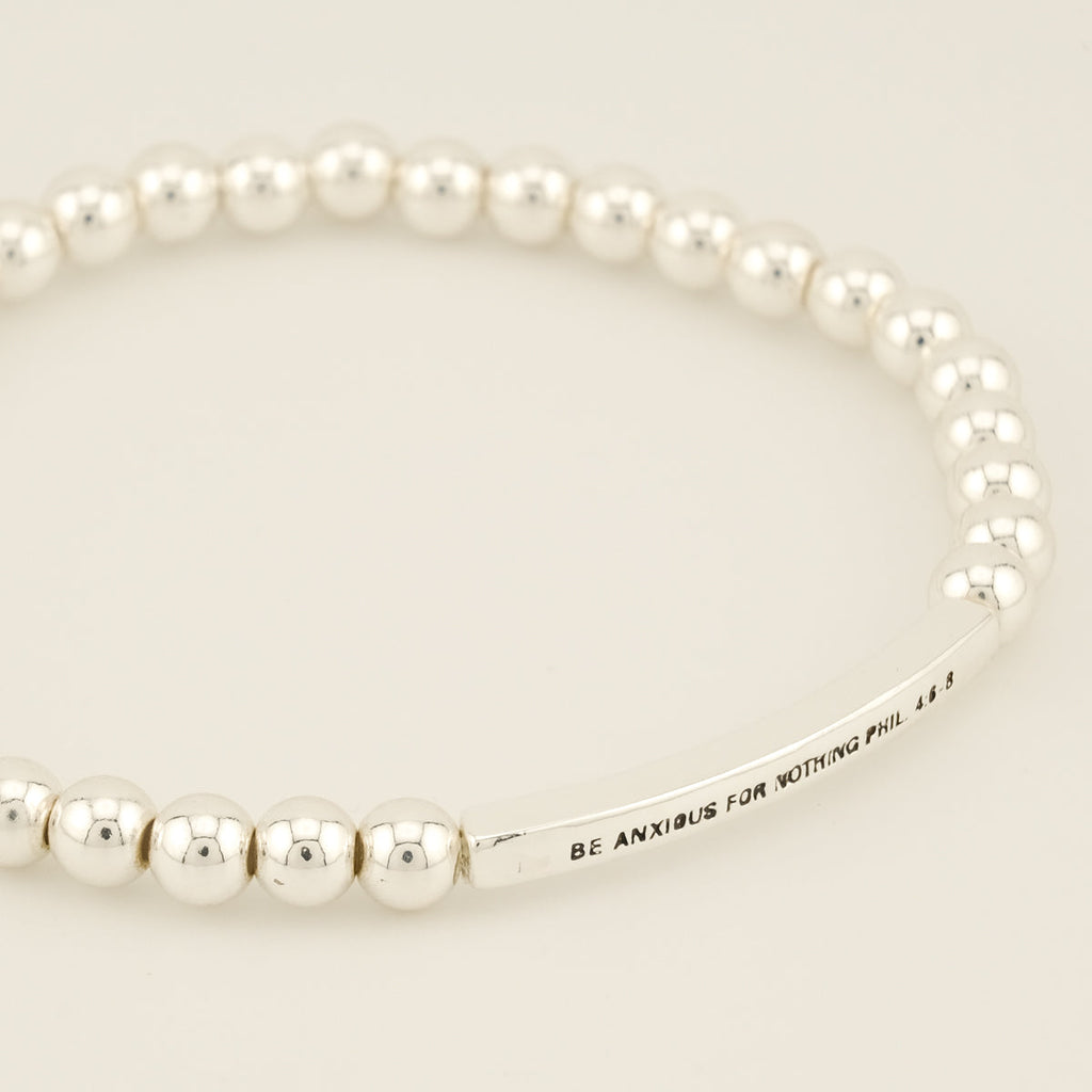 Be Anxious for Nothing Beaded Bracelet