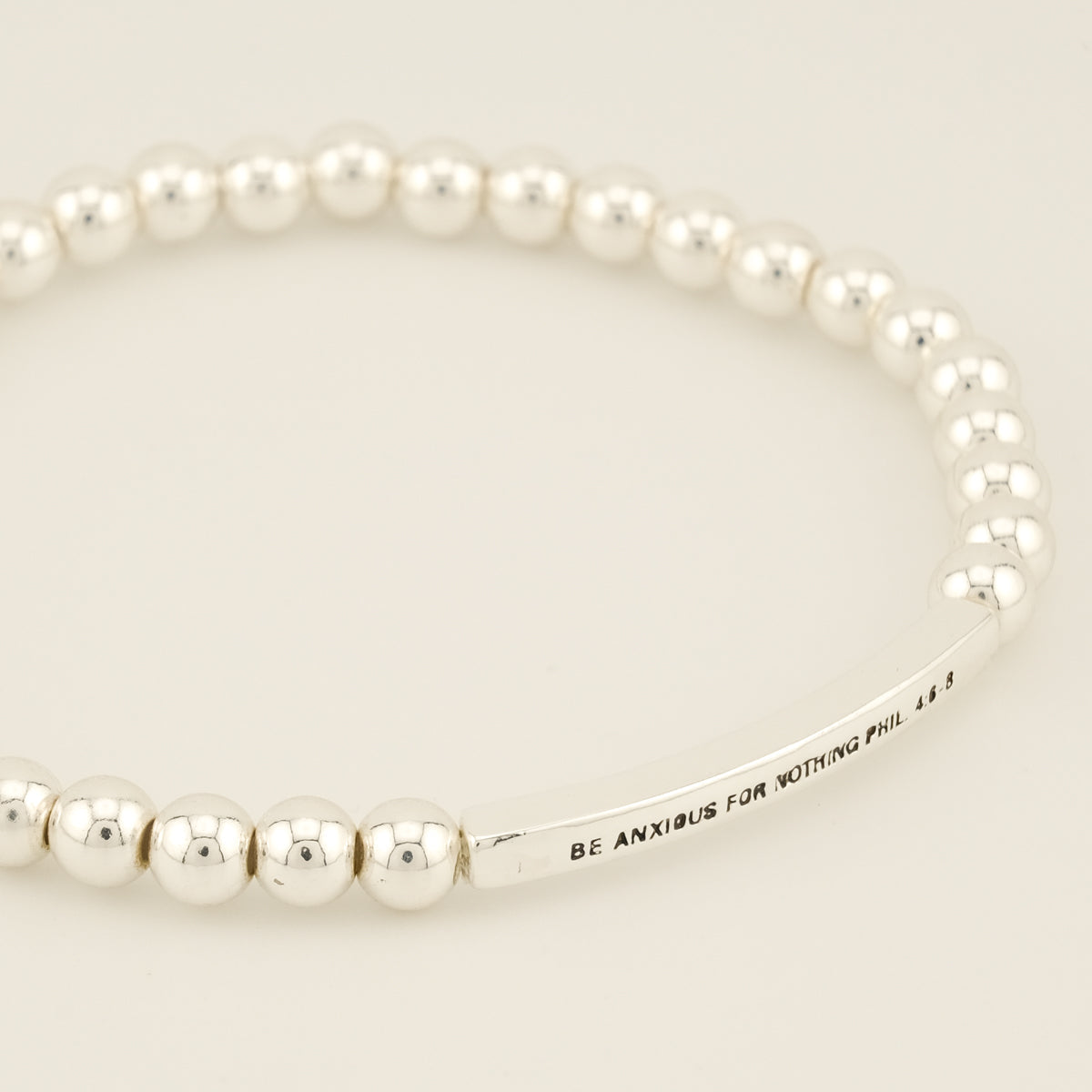 Be Anxious for Nothing Beaded Bracelet