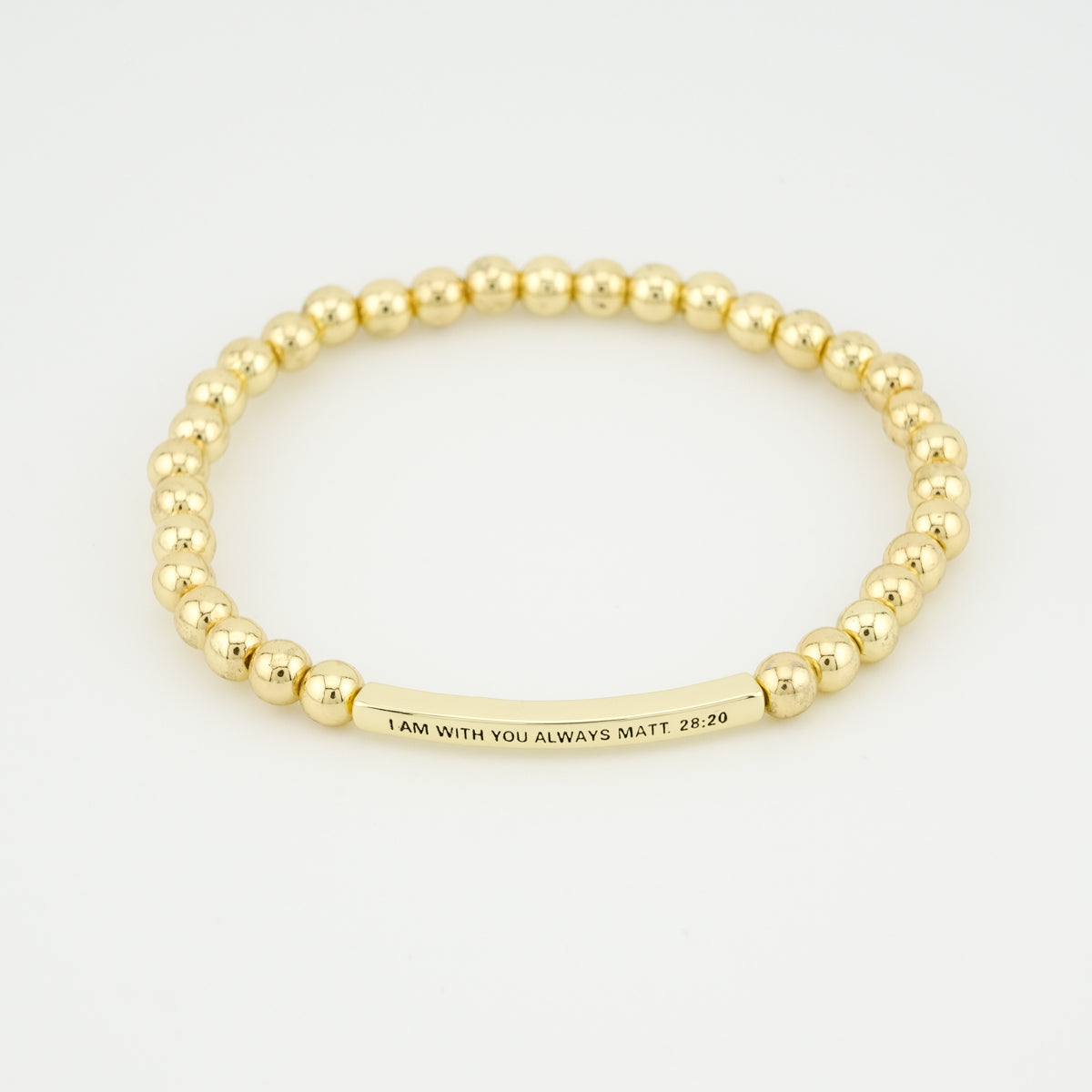 I am With You Always Beaded Bracelet