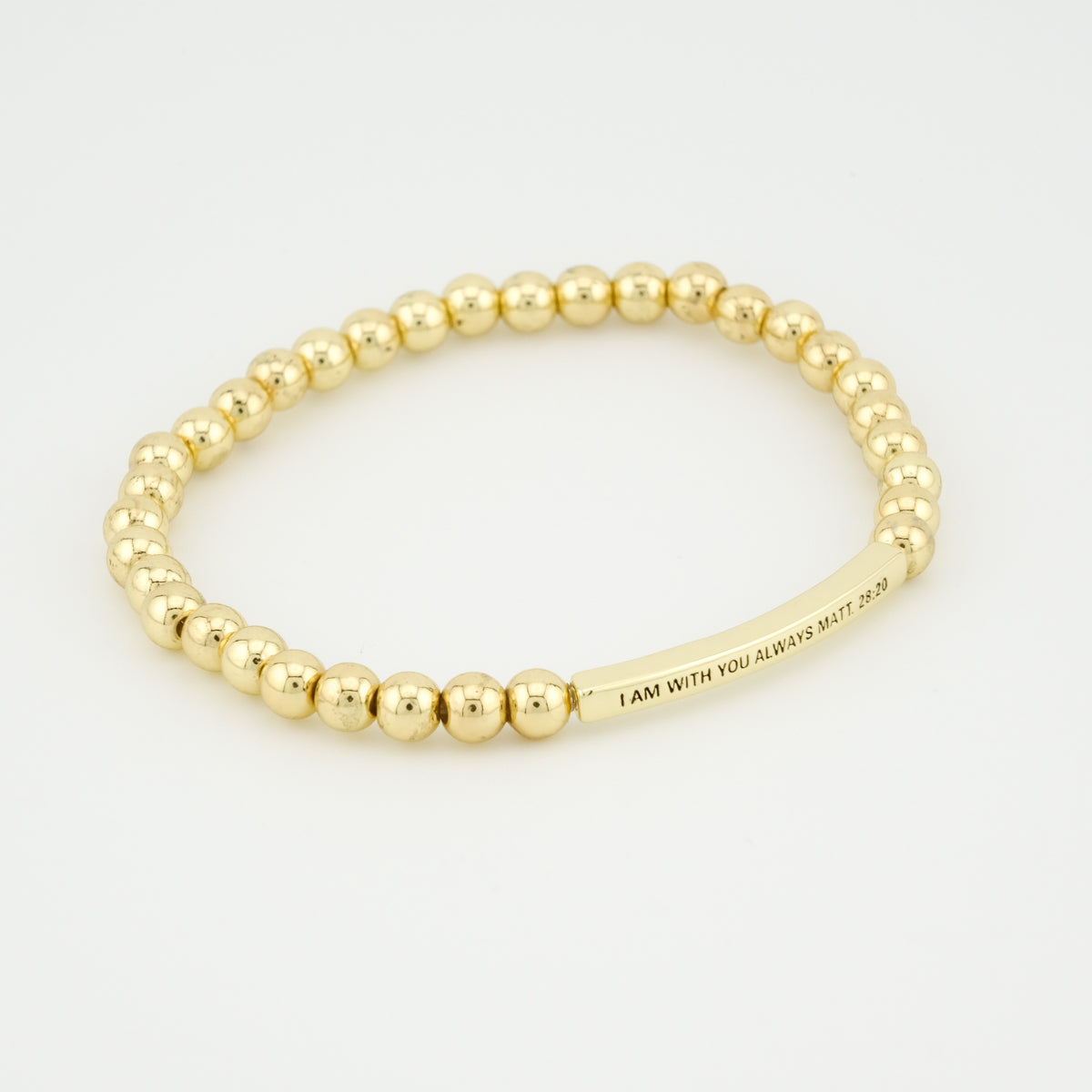 I am With You Always Beaded Bracelet