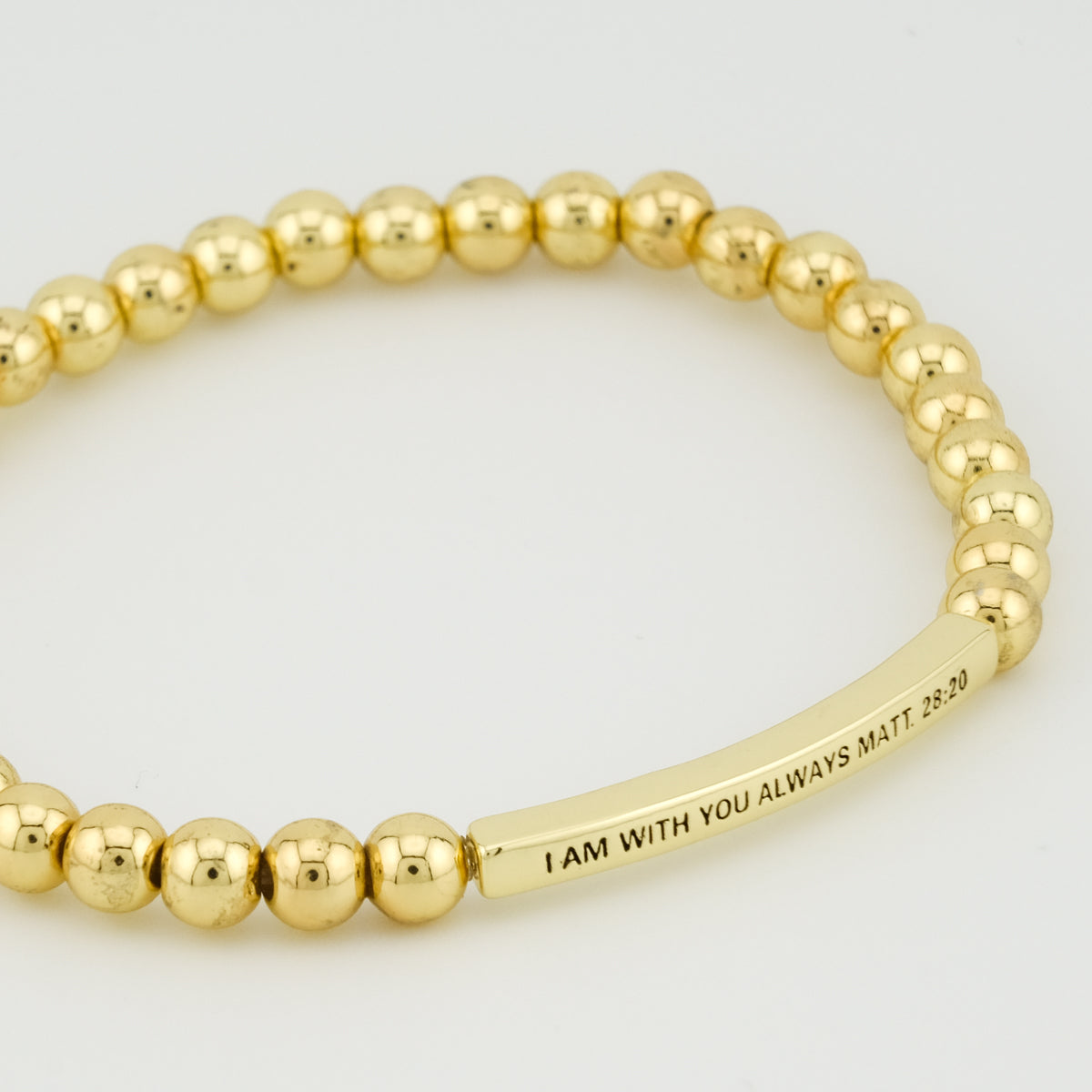I am With You Always Beaded Bracelet