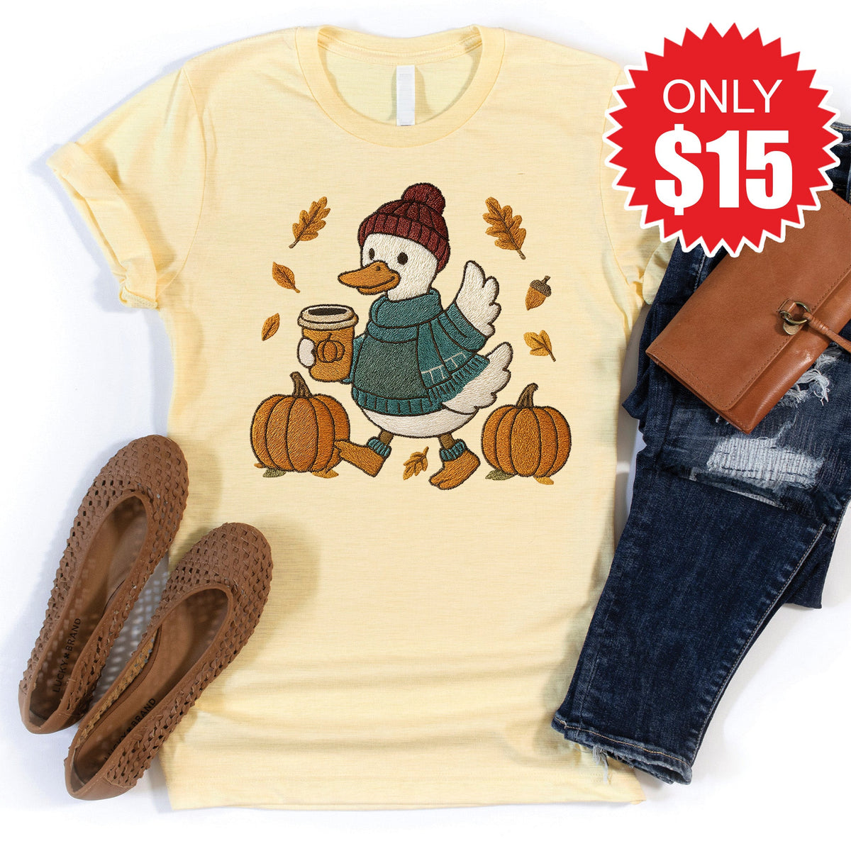 Bruh Its Fall Tee - Heather French Vanilla - 15 product image 1