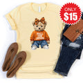 Fall For Jesus Teddy Bear Tee - Heather French Vanilla - 15 product image 1