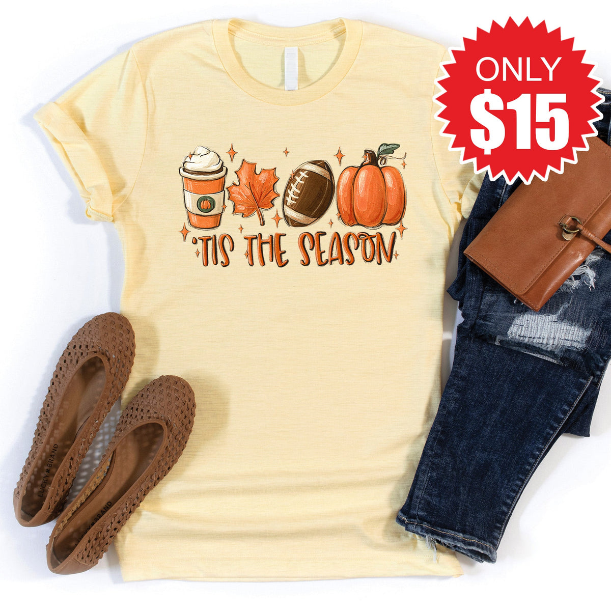Tis the Season Tee - Heather French Vanilla - 15 product image 1
