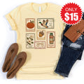 Fall Stamps Tee - Heather French Vanilla - 15 product image 1