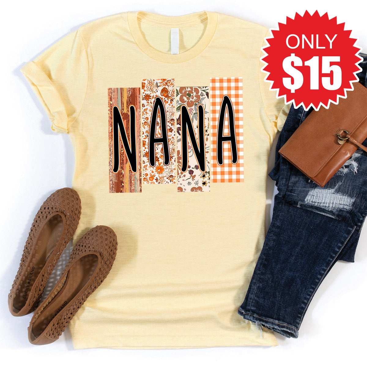 Nana Tee - Heather French Vanilla - 15 product image 1