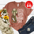 Faith Fall Football Tee - Heather Chestnut - 15 product image 1