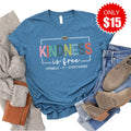 Kindness Is Free Tee - Heather Deep Teal - 15 product image 1