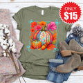 Pumpkins Tee - Heather Olive - 15 product image 1