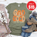 God is Good Fall Tee - Heather Olive - 15 product image 1