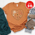 Jesus and Fall Tee - Heather Autumn - 15 product image 1