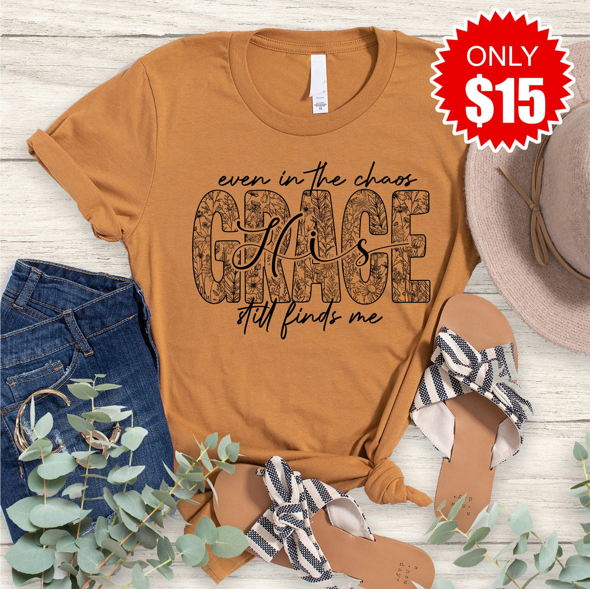 Grace Still Finds Me Tee - Heather Autumn - 15 product image 1
