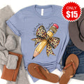 So God Made a Teacher Tee - Heather Blue - 15 product image 1
