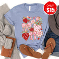 Strawberries Tee - Heather Blue - 15 product image 1