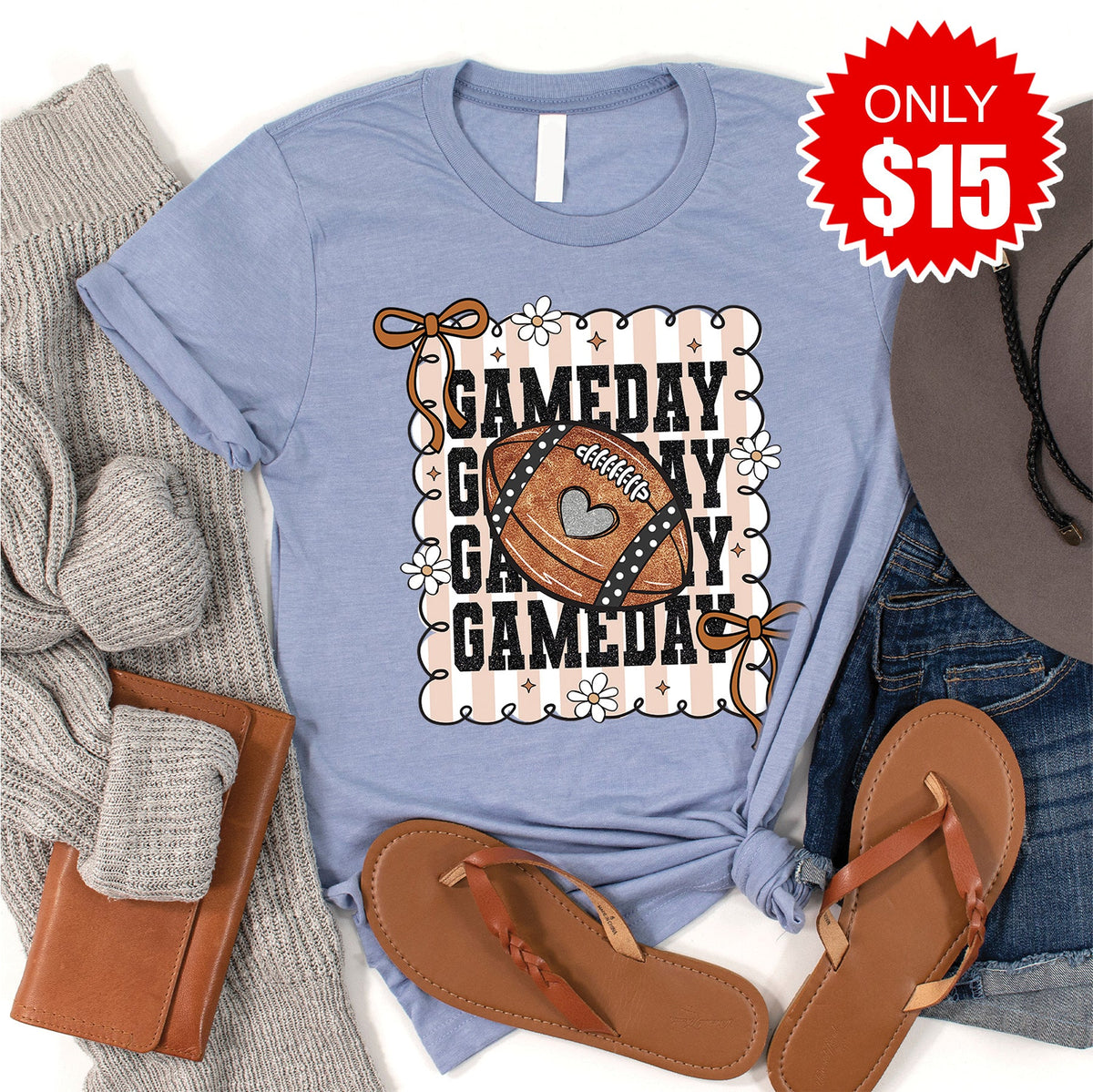 Game Day Tee - Heather Blue - 15 product image 1