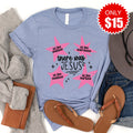 There Was Jesus Tee - Heather Blue - 15 product image 1